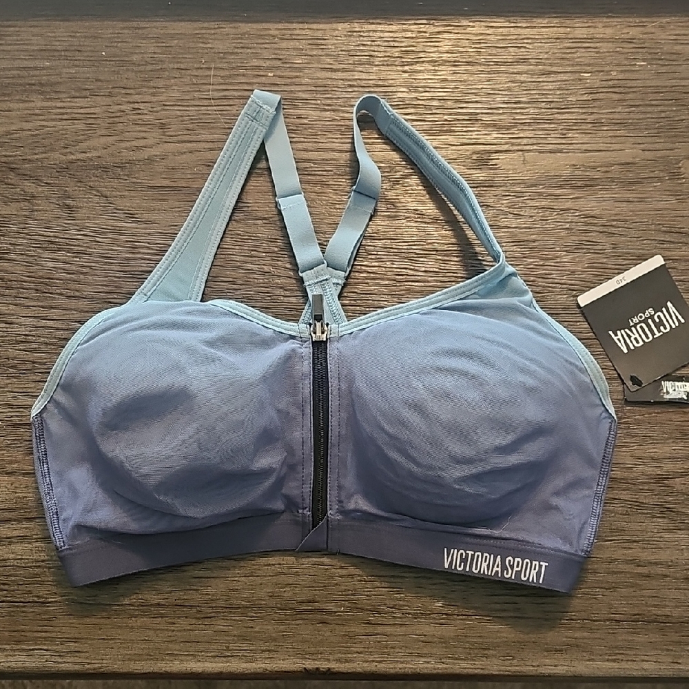 Victoria's Secret Light and Dark Blue Sports Bra